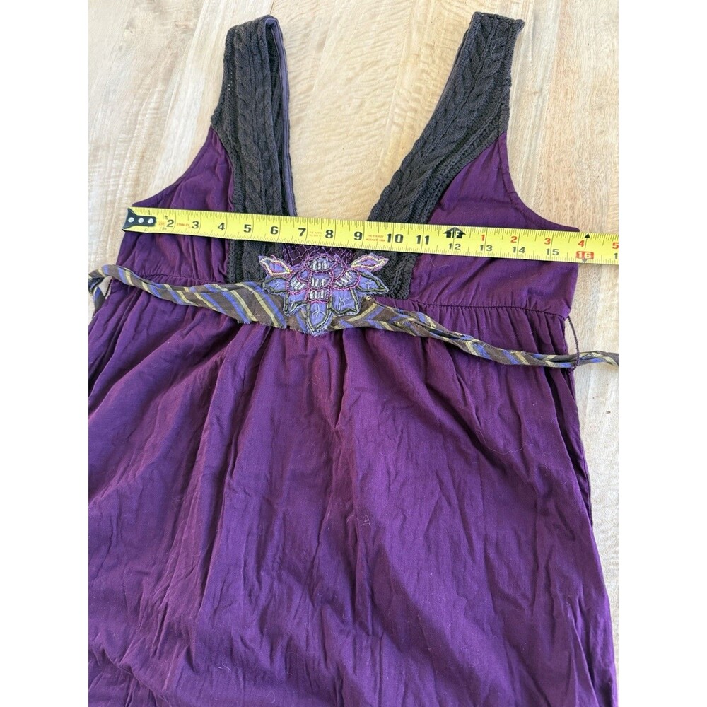 Vintage Free People Dress Y2K Boho Crochet Lace Empire Waist Festival S - Picture 10 of 16